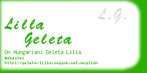 lilla geleta business card